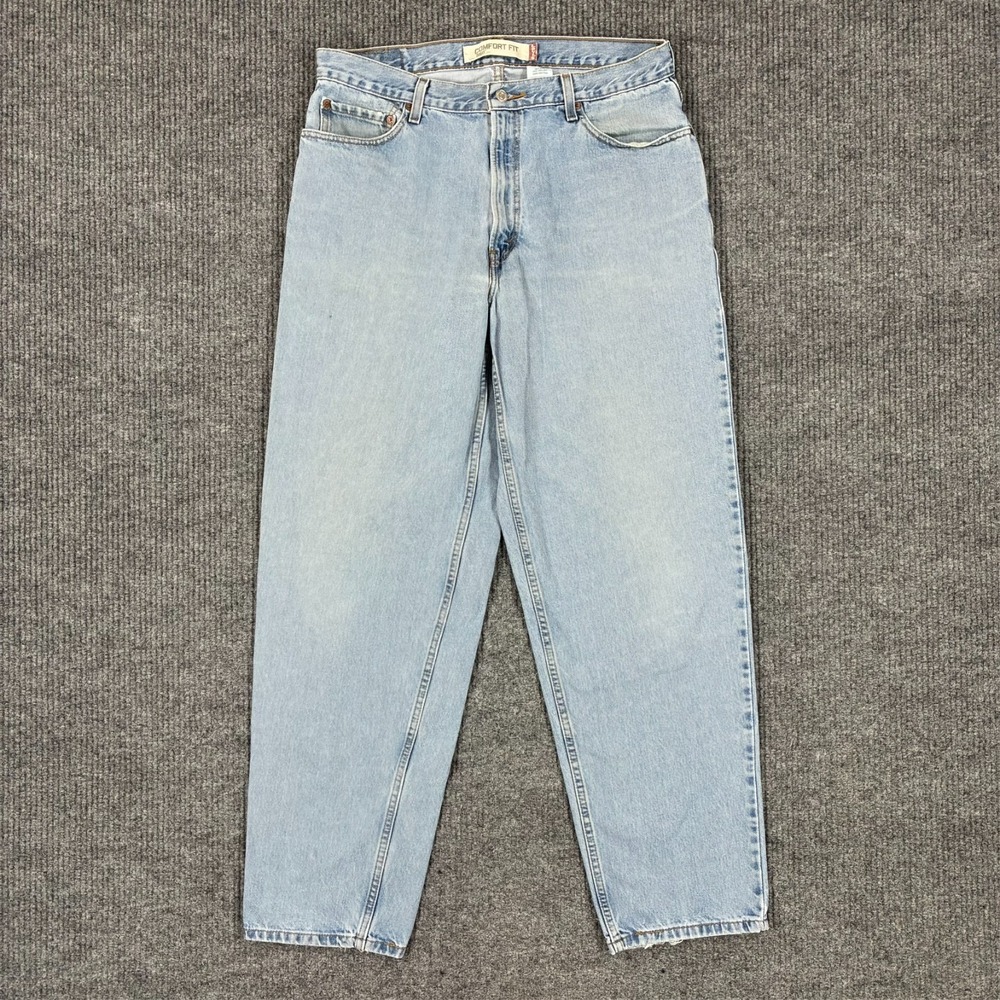 Vintage Levis 560 Comfort Fit Jeans Mens 36x34 Light Wash‎ Tapered Mid Rise